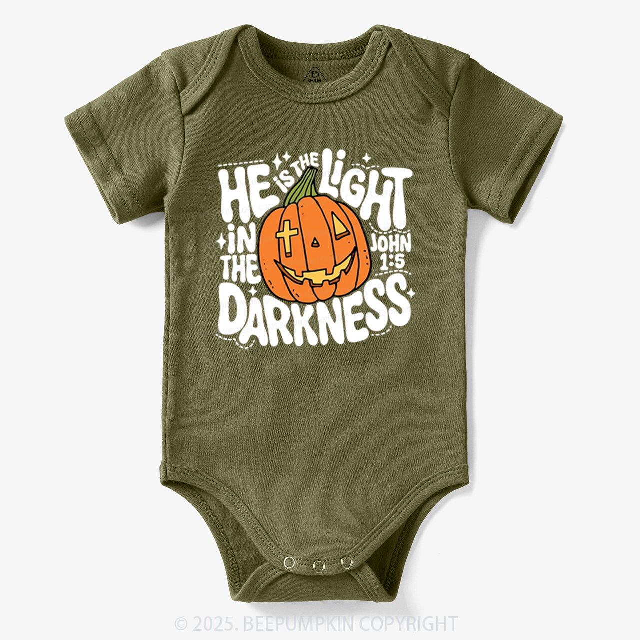 He Is The Light In The Dark Halloween Bodysuit Beepumpkin