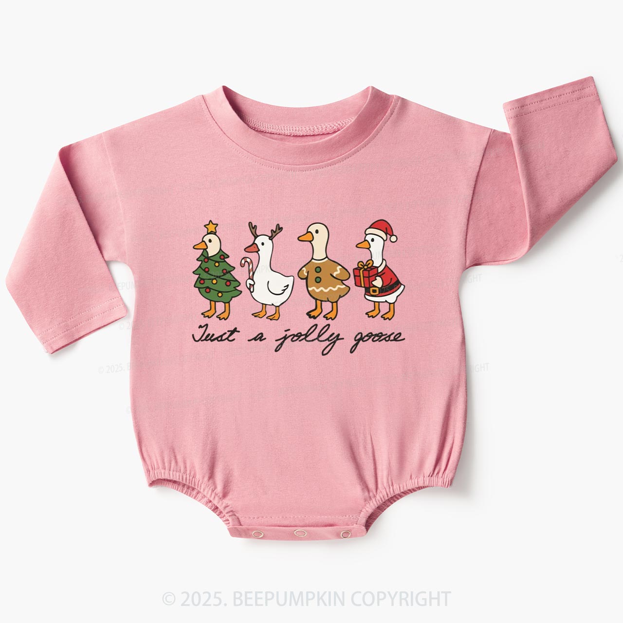 Just A Jolly Goose Baby Bubble Romper Beepumpkin