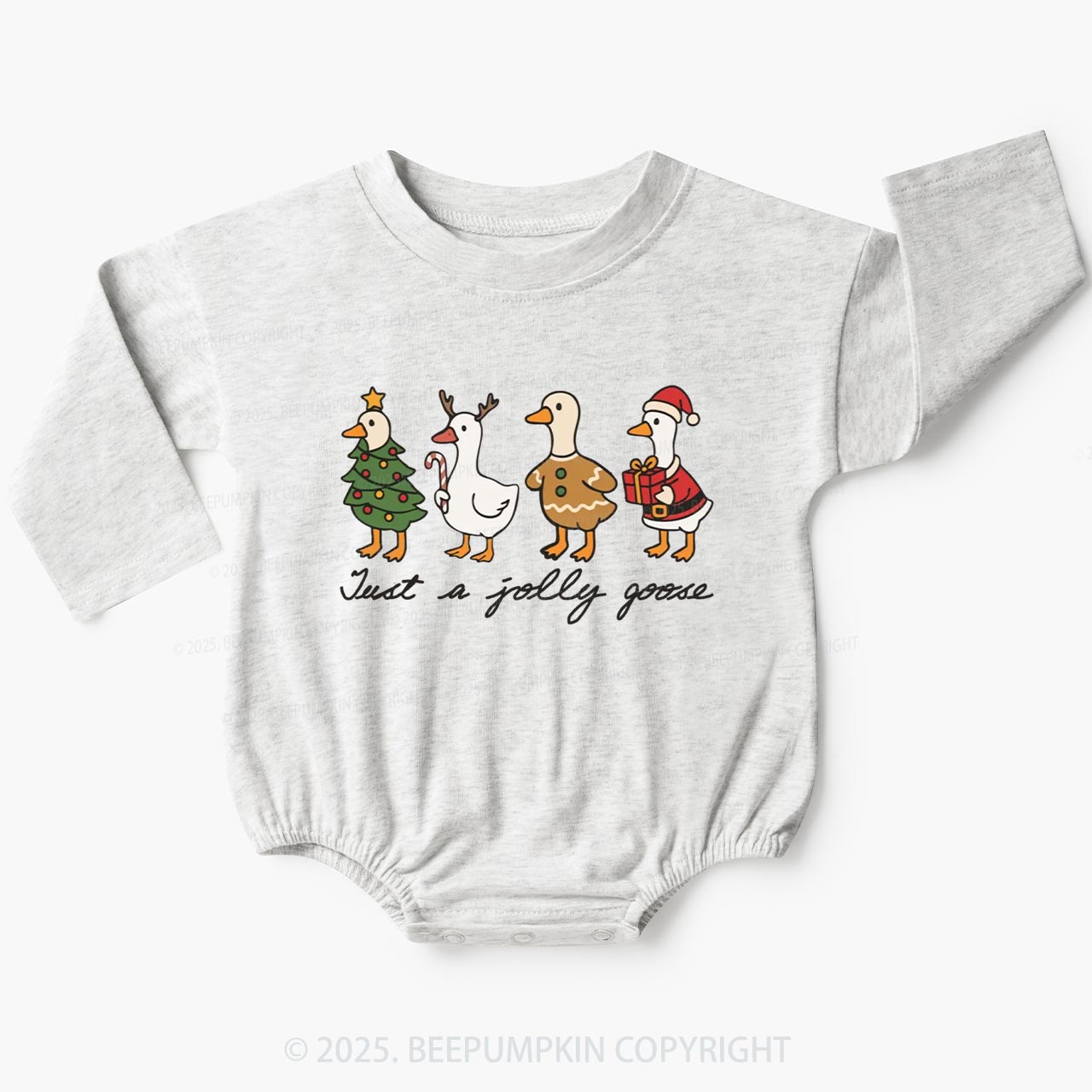 Just A Jolly Goose Baby Bubble Romper Beepumpkin
