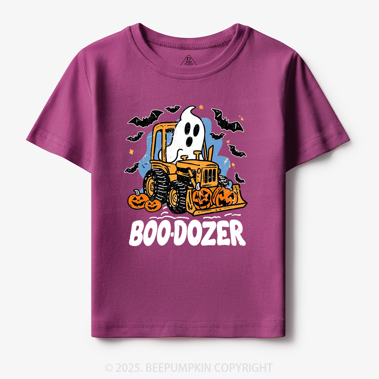 Halloween Ghost Boo-dozer Toddler&Kid's Tees Beepumpkin