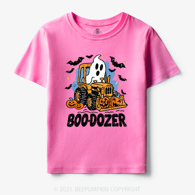 Halloween Ghost Boo-dozer Toddler&Kid's Tees Beepumpkin