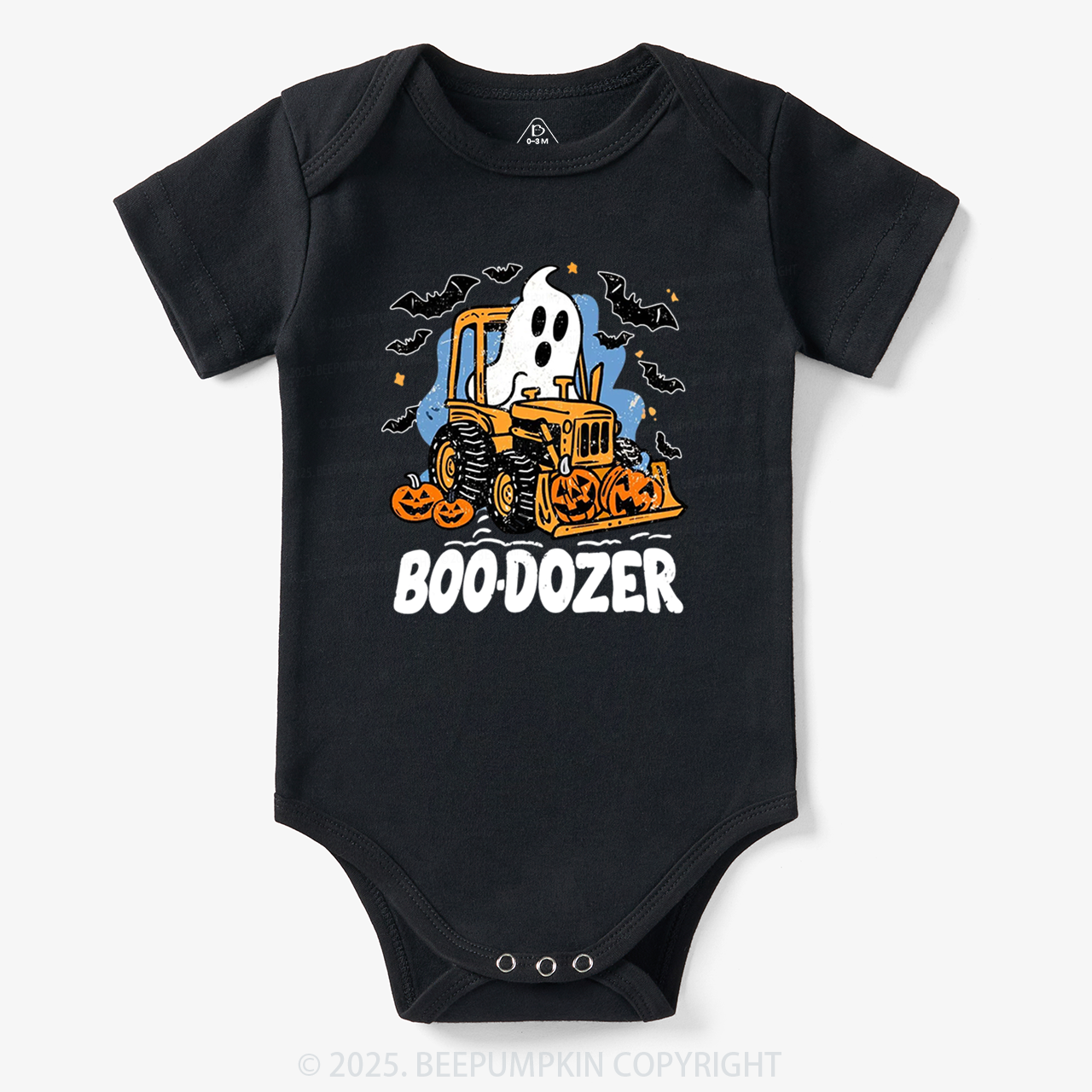 Halloween Ghost Boo-dozer Bodysuit Beepumpkin