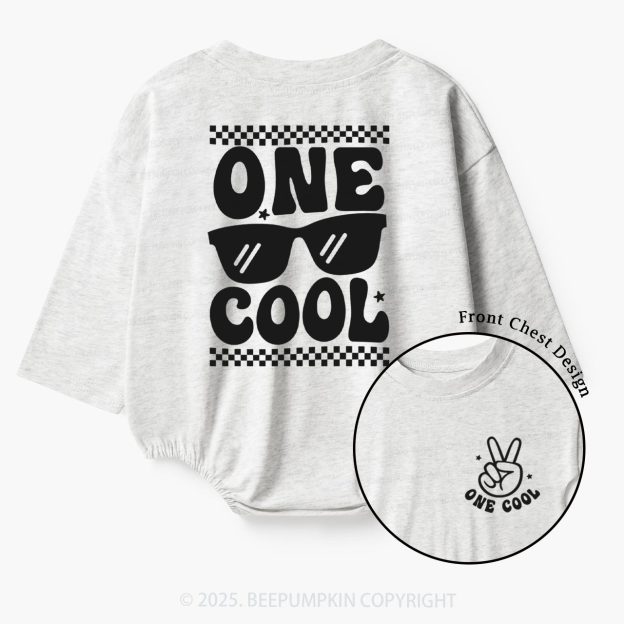 Personalized Two cool Baby Bubble Romper Beepumpkin