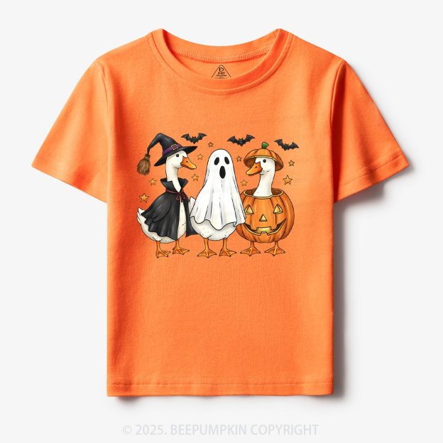 Goose Halloween Fall Toddler&Kid's Tees Beepumpkin