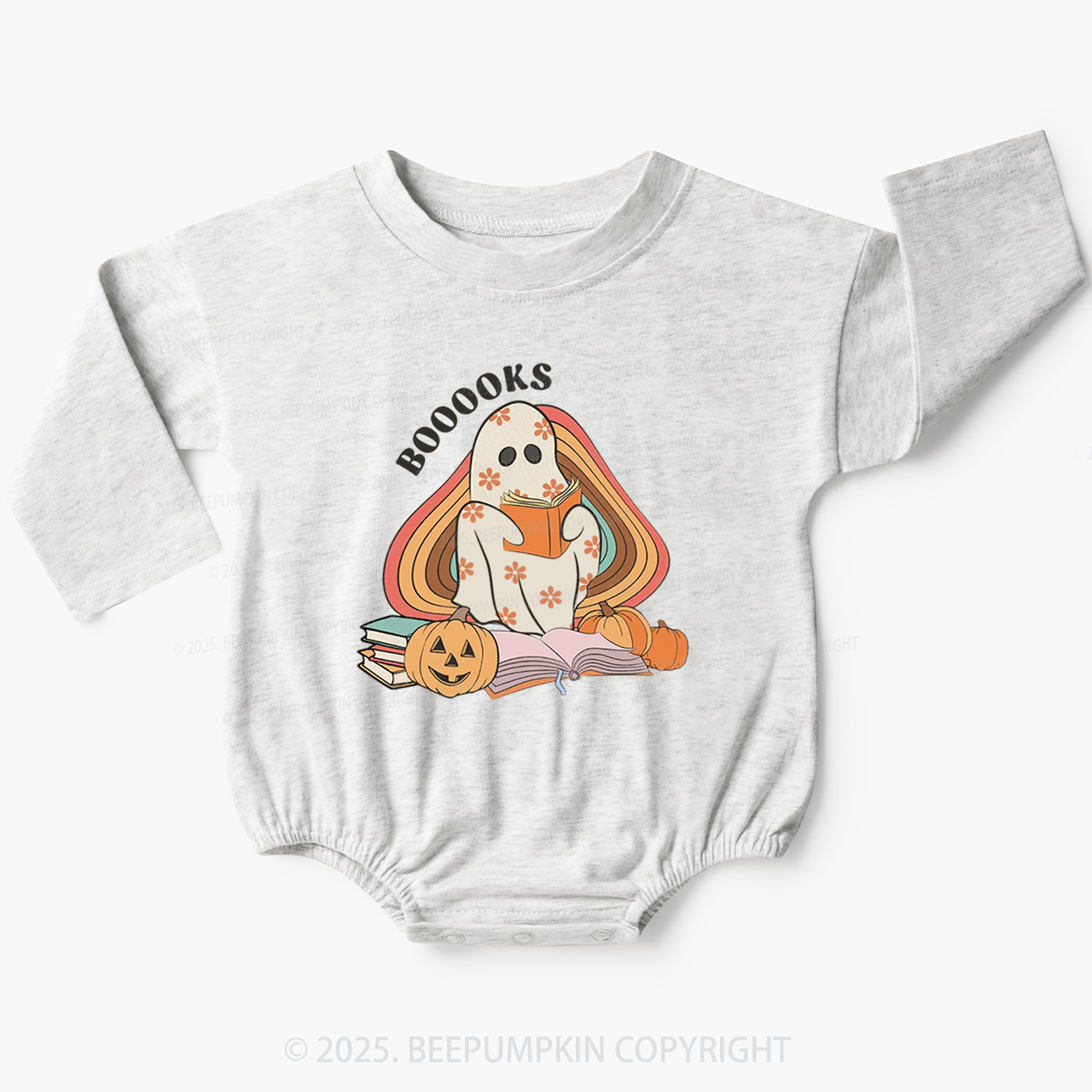 Books Ghost Baby Bubble Romper Beepumpkin