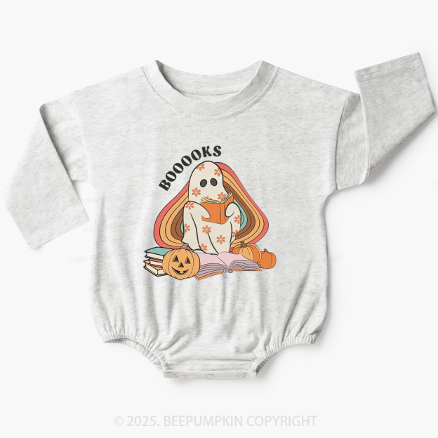 Books Ghost Baby Bubble Romper Beepumpkin