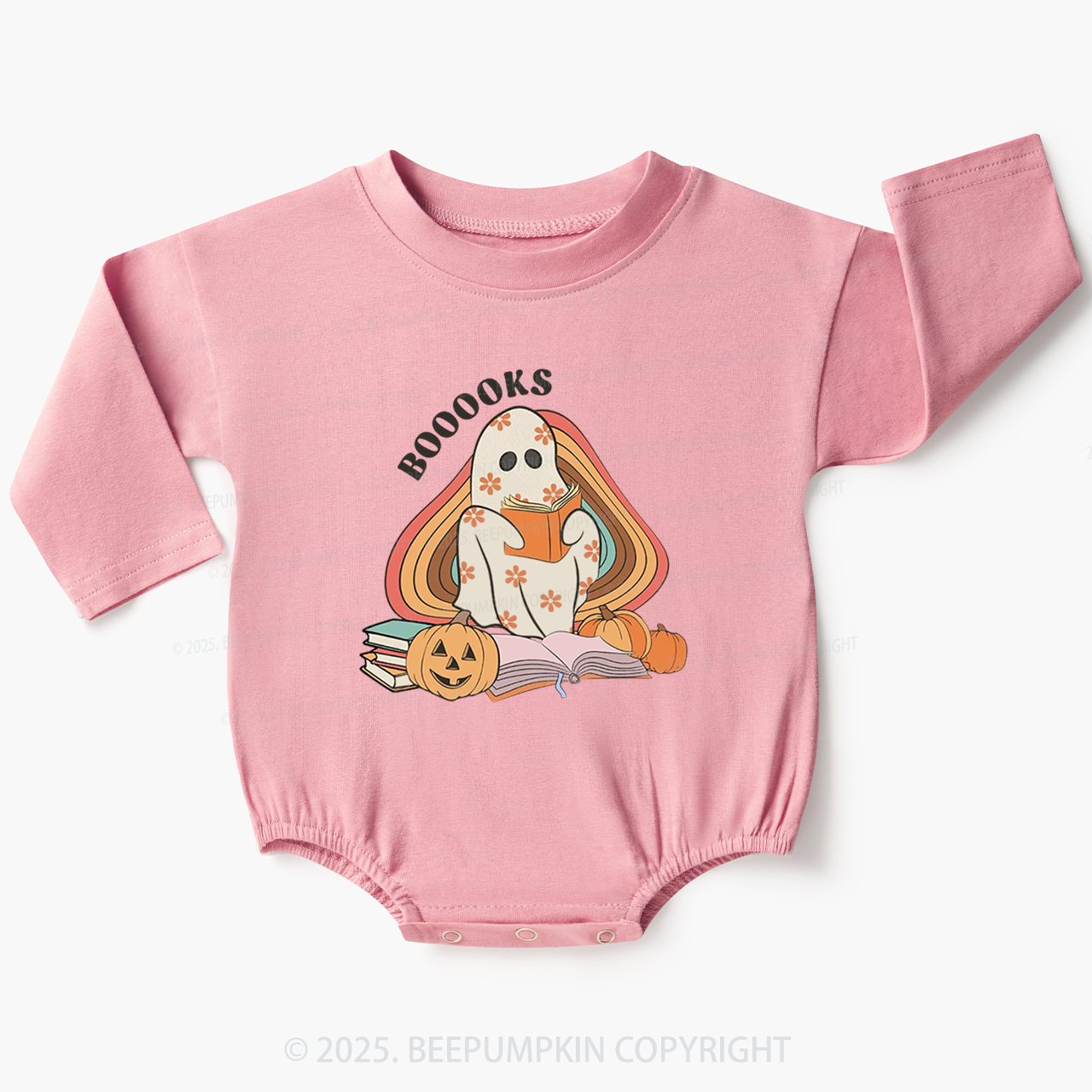 Books Ghost Baby Bubble Romper Beepumpkin
