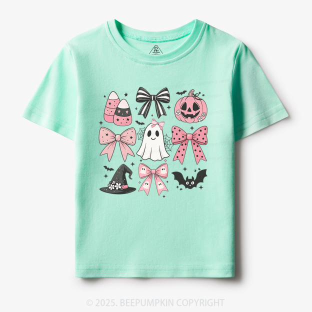  Pink Bow Coquette Halloween Toddler&Kid's Tees Beepumpkin