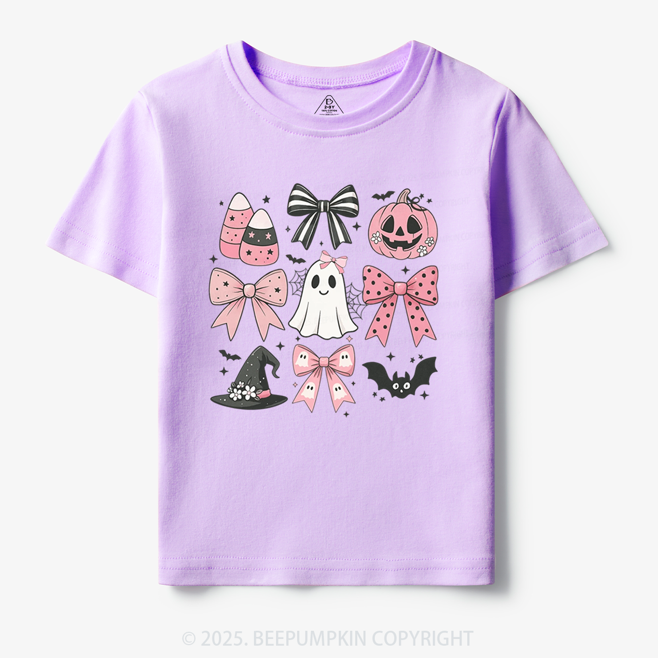  Pink Bow Coquette Halloween Toddler&Kid's Tees Beepumpkin