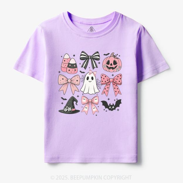  Pink Bow Coquette Halloween Toddler&Kid's Tees Beepumpkin