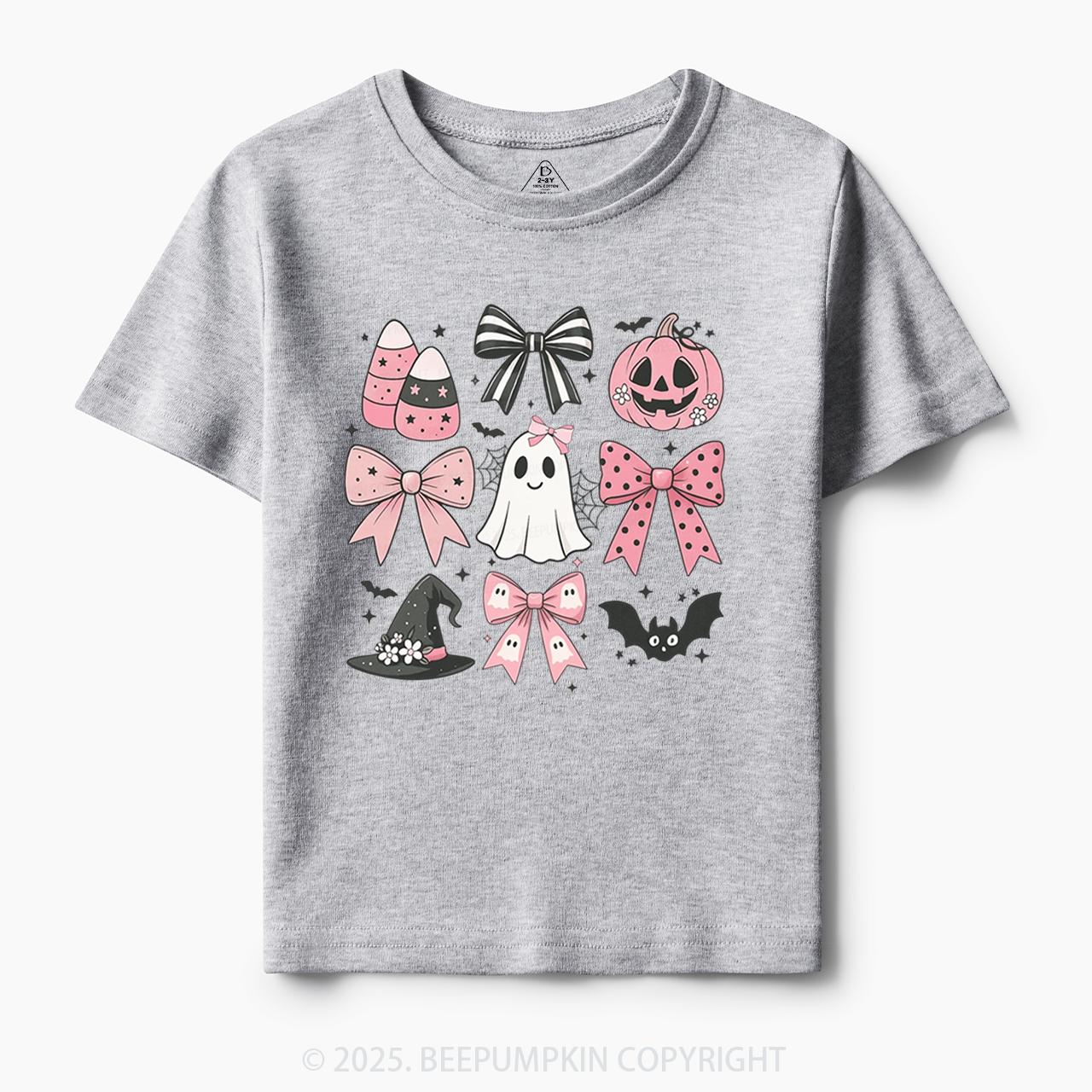 Pink Bow Coquette Halloween Toddler&Kid's Tees Beepumpkin
