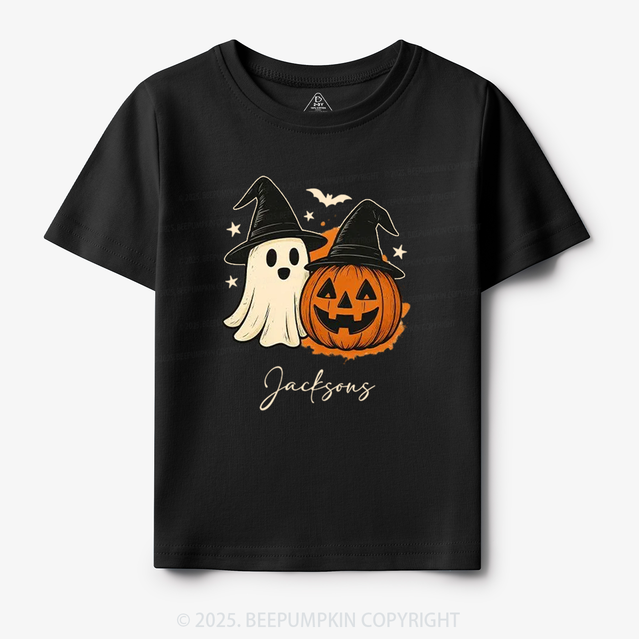 Personalized Ghost Pumpkin Toddler&Kid's Tees Beepumpkin
