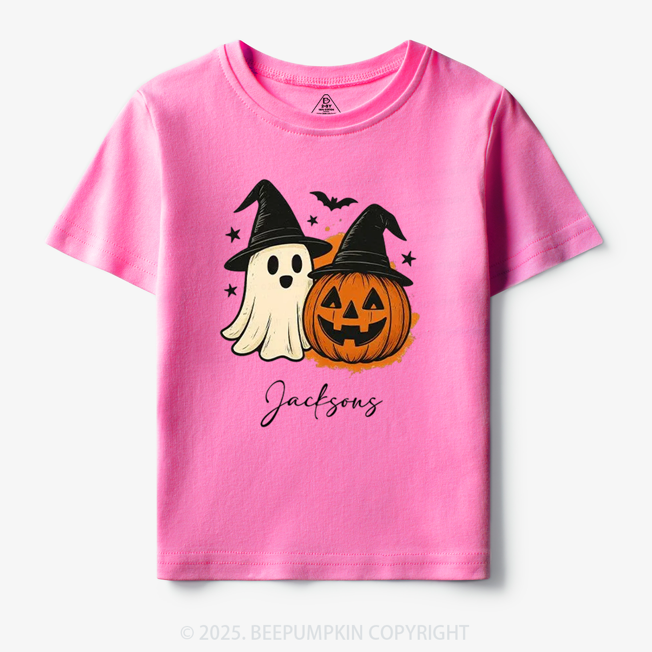 Personalized Ghost Pumpkin Toddler&Kid's Tees Beepumpkin