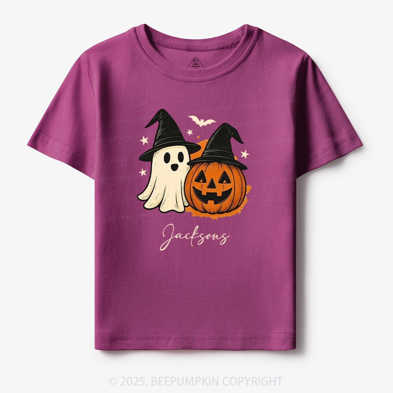 Personalized Ghost Pumpkin Toddler&Kid's Tees Beepumpkin