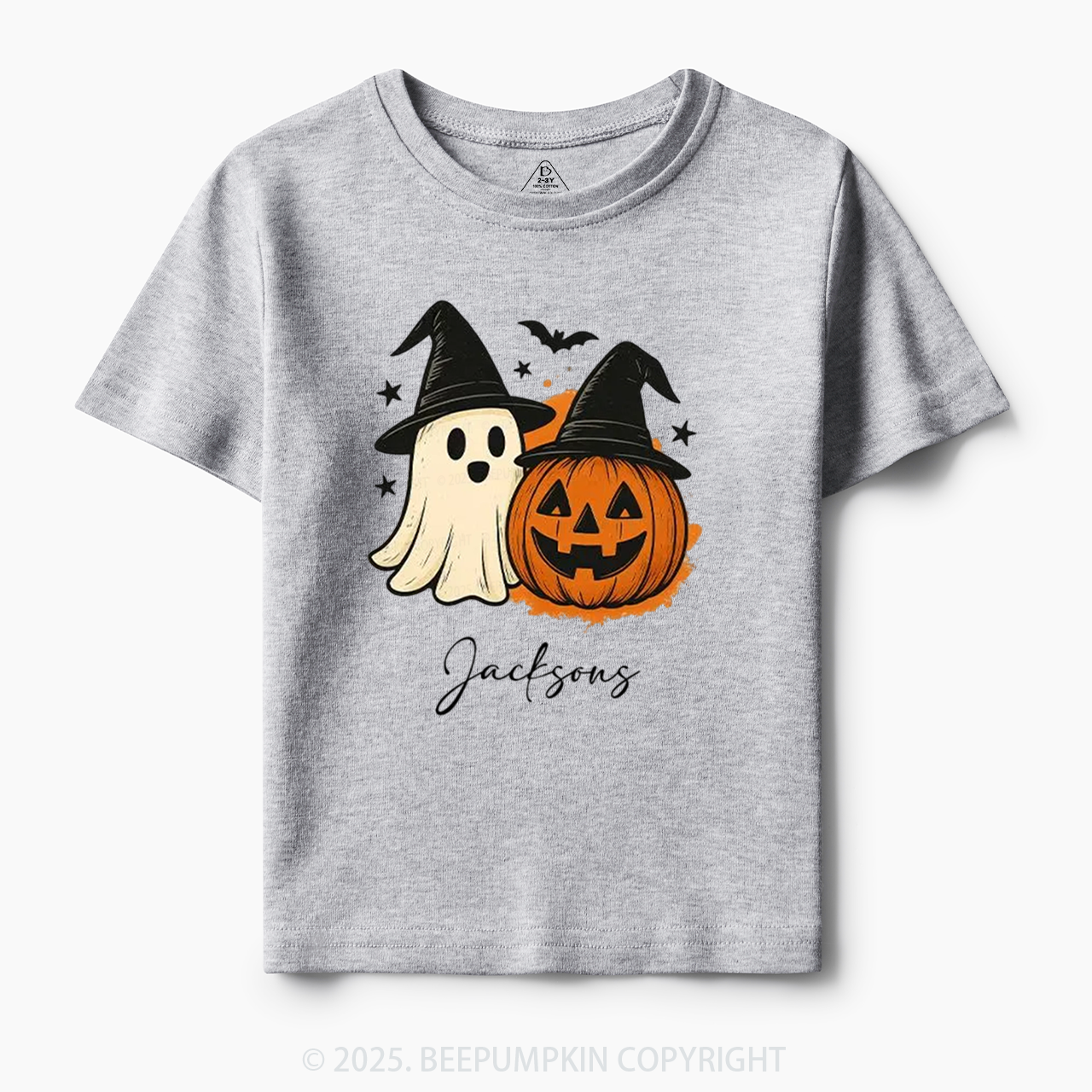 Personalized Ghost Pumpkin Toddler&Kid's Tees Beepumpkin