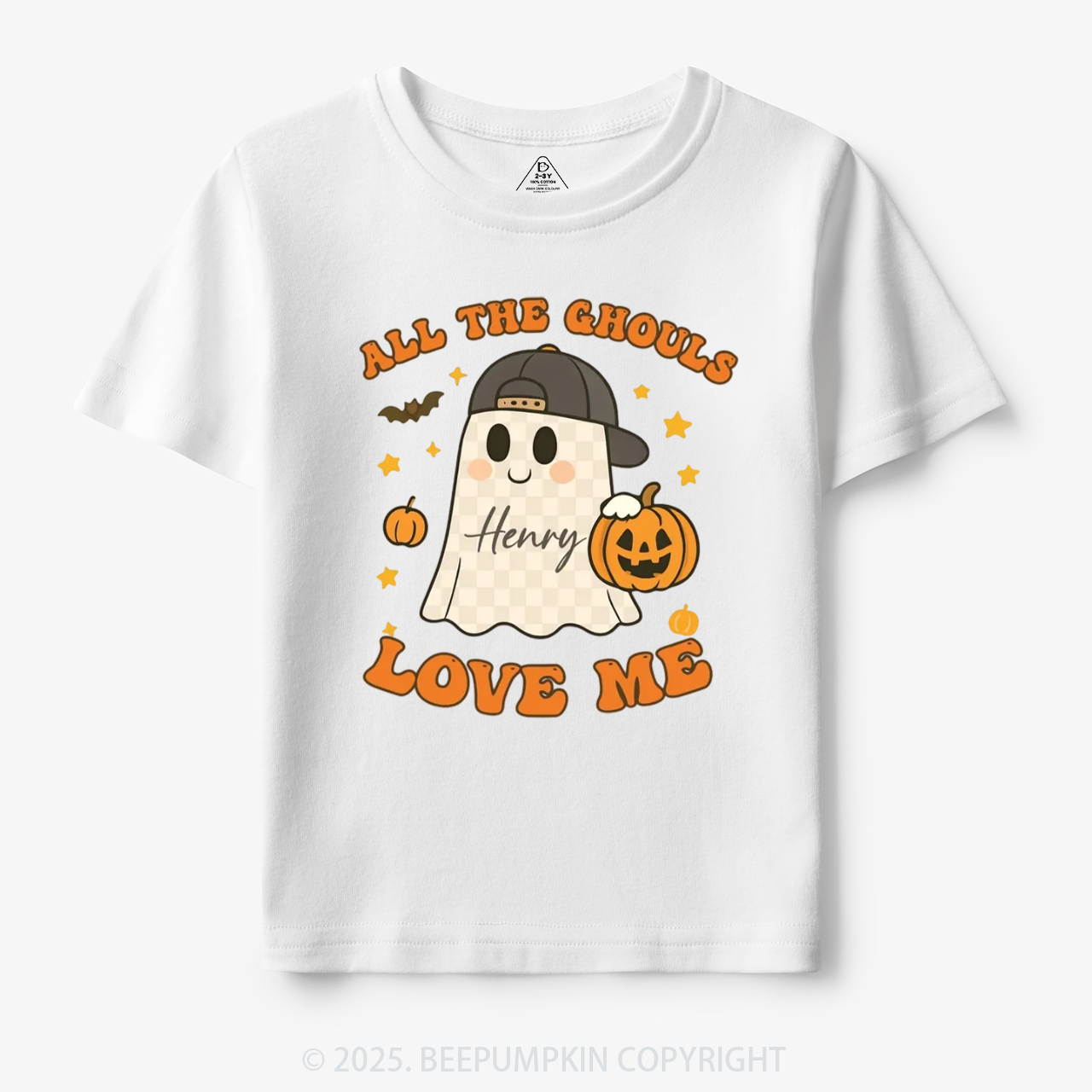 Personalized All The Ghouls Love Me Toddler&Kid's Tees Beepumpkin