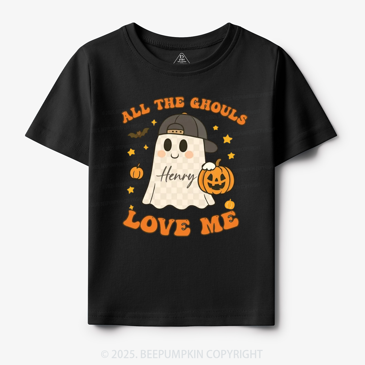Personalized All The Ghouls Love Me Toddler&Kid's Tees Beepumpkin
