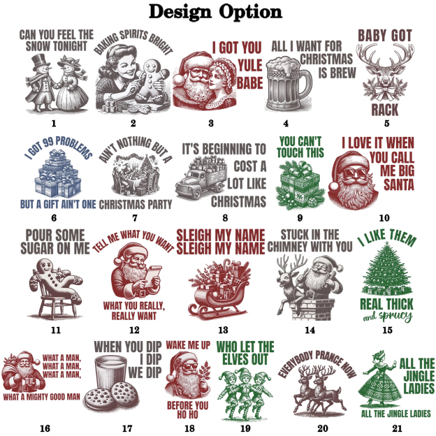 Personalized Jolly Jokes & Cheers Christmas Family Matching T-Shirts Beepumpkin