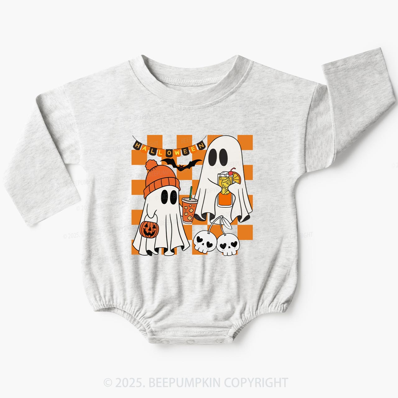 Let’s Get Spooky Baby Bubble Romper Beepumpkin