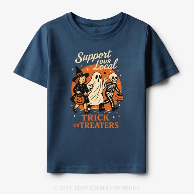 Support Your Local Trick Or Treaters Toddler&Kid's Tees Beepumpkin
