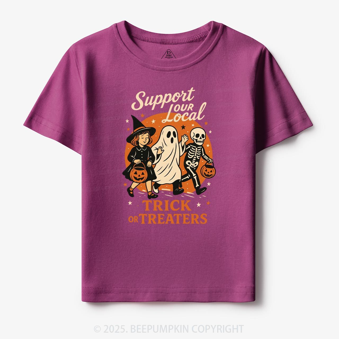 Support Your Local Trick Or Treaters Toddler&Kid's Tees Beepumpkin