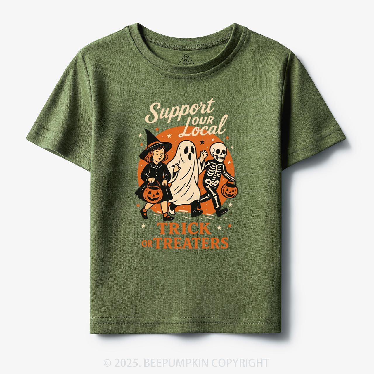 Support Your Local Trick Or Treaters Toddler&Kid's Tees Beepumpkin