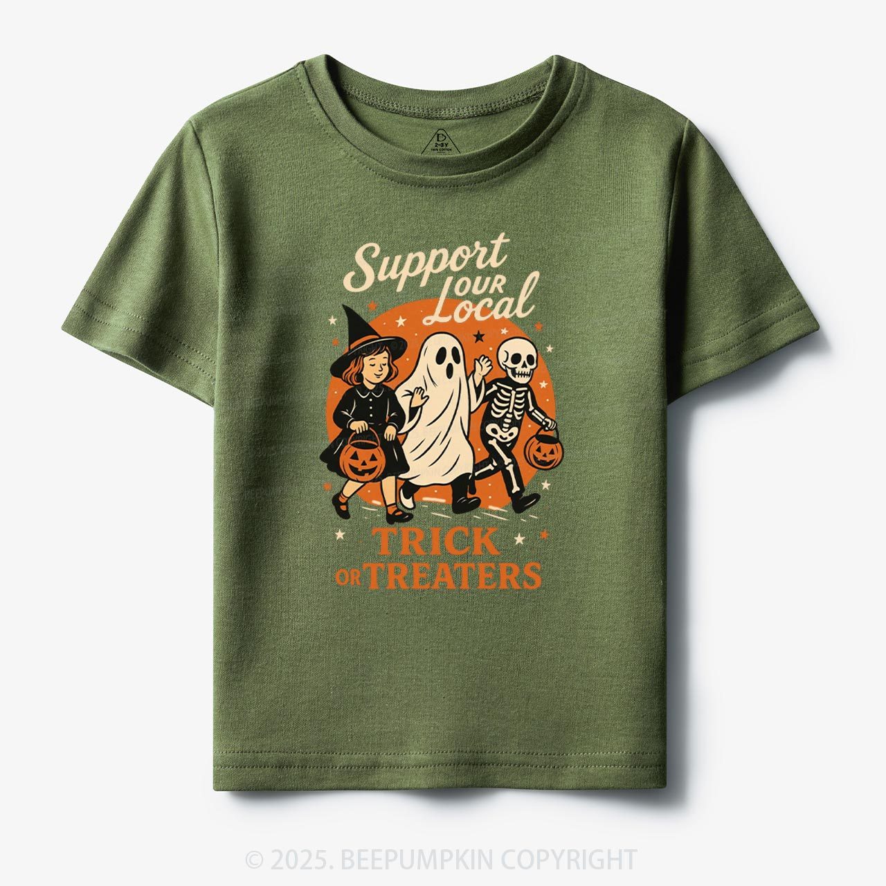 Support Your Local Trick Or Treaters Toddler&Kid's Tees Beepumpkin