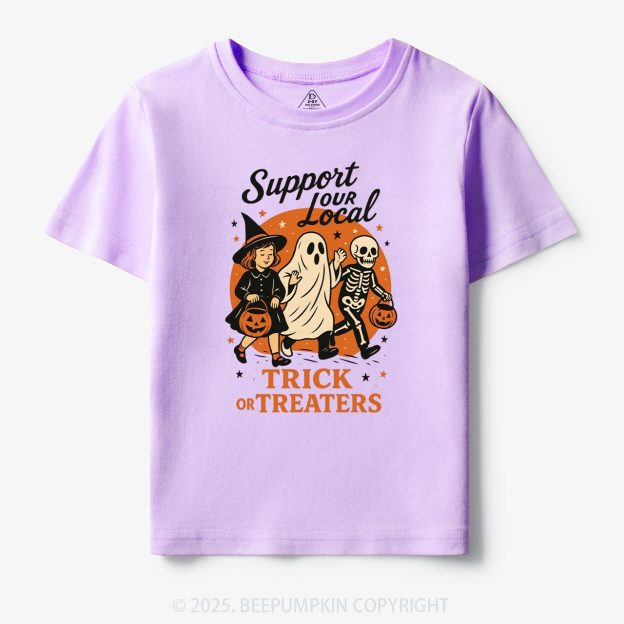 Support Your Local Trick Or Treaters Toddler&Kid's Tees Beepumpkin