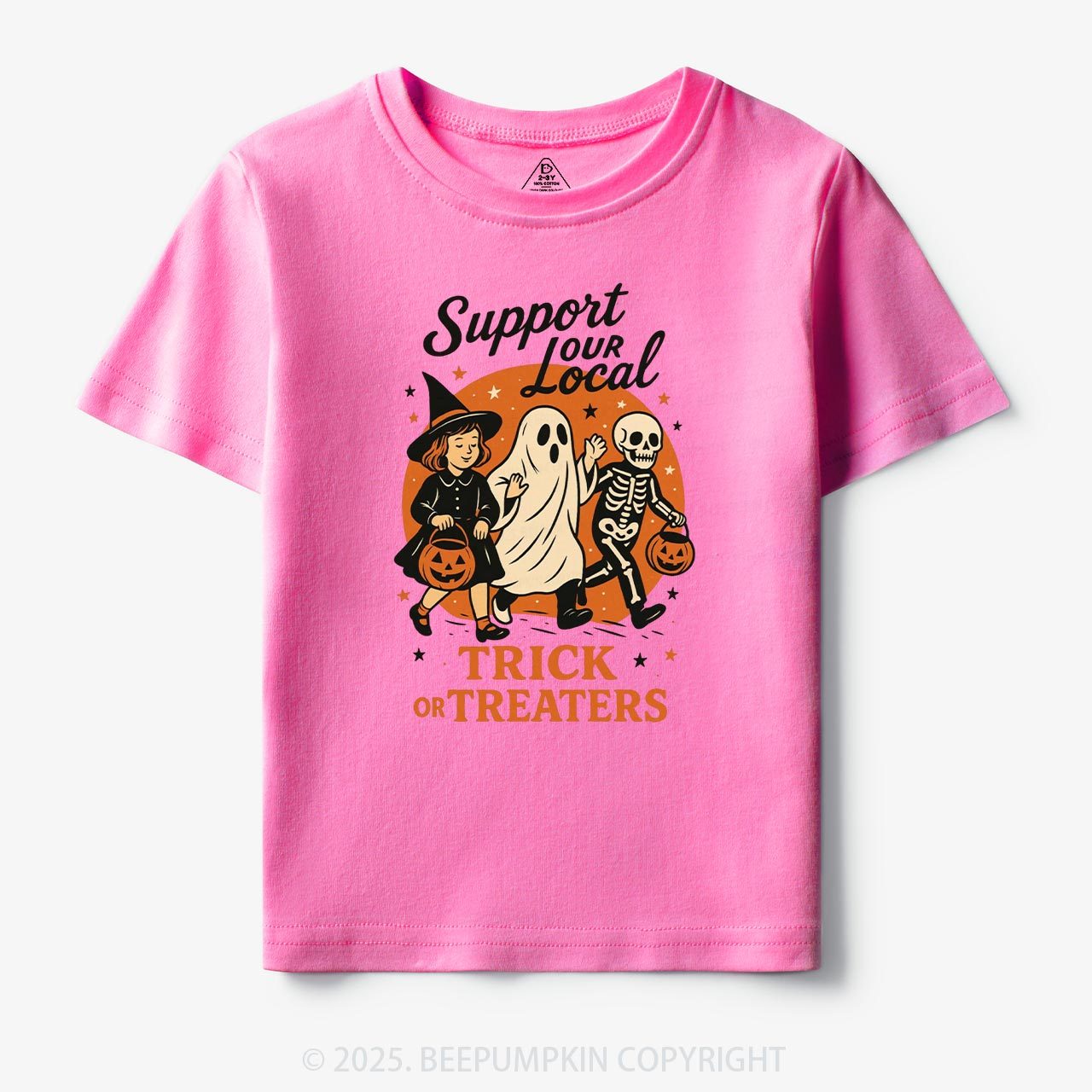 Support Your Local Trick Or Treaters Toddler&Kid's Tees Beepumpkin