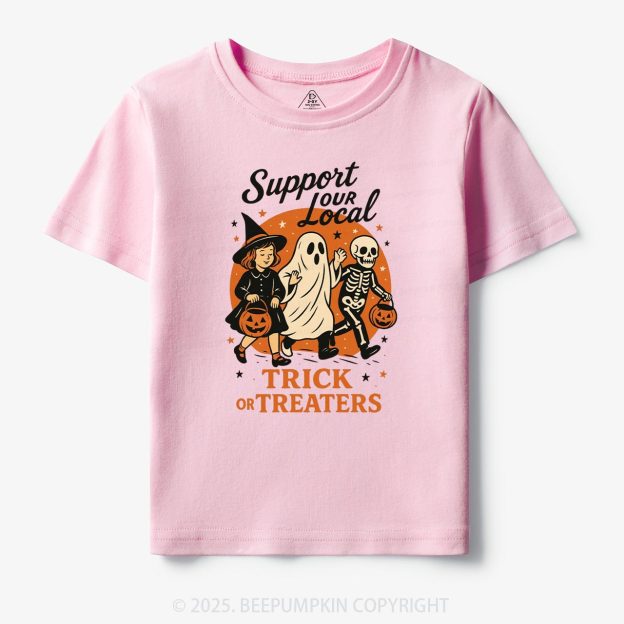 Support Your Local Trick Or Treaters Toddler&Kid's Tees Beepumpkin