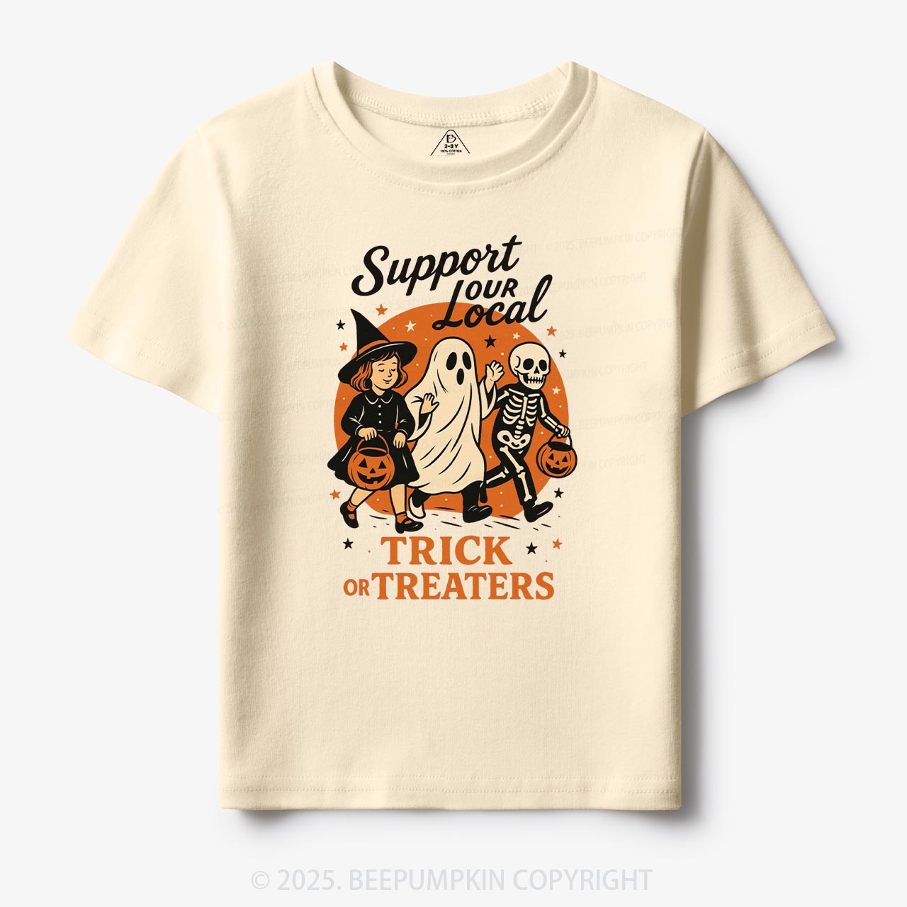 Support Your Local Trick Or Treaters Toddler&Kid's Tees Beepumpkin