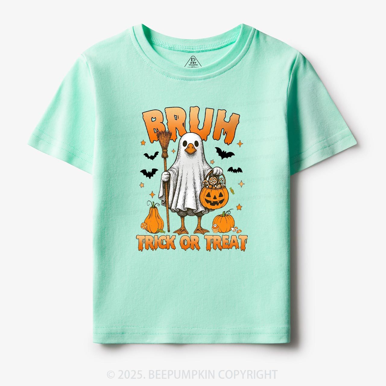Boo Ghost Goose Bruh Toddler&Kid's Tees Beepumpkin