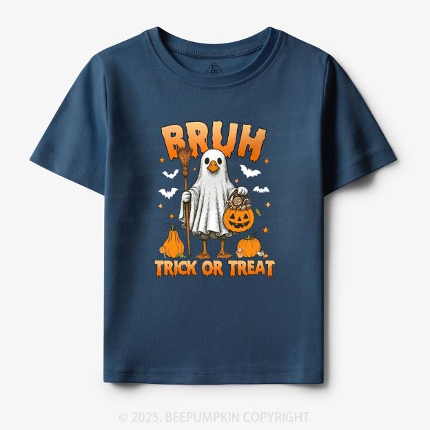 Boo Ghost Goose Bruh Toddler&Kid's Tees Beepumpkin