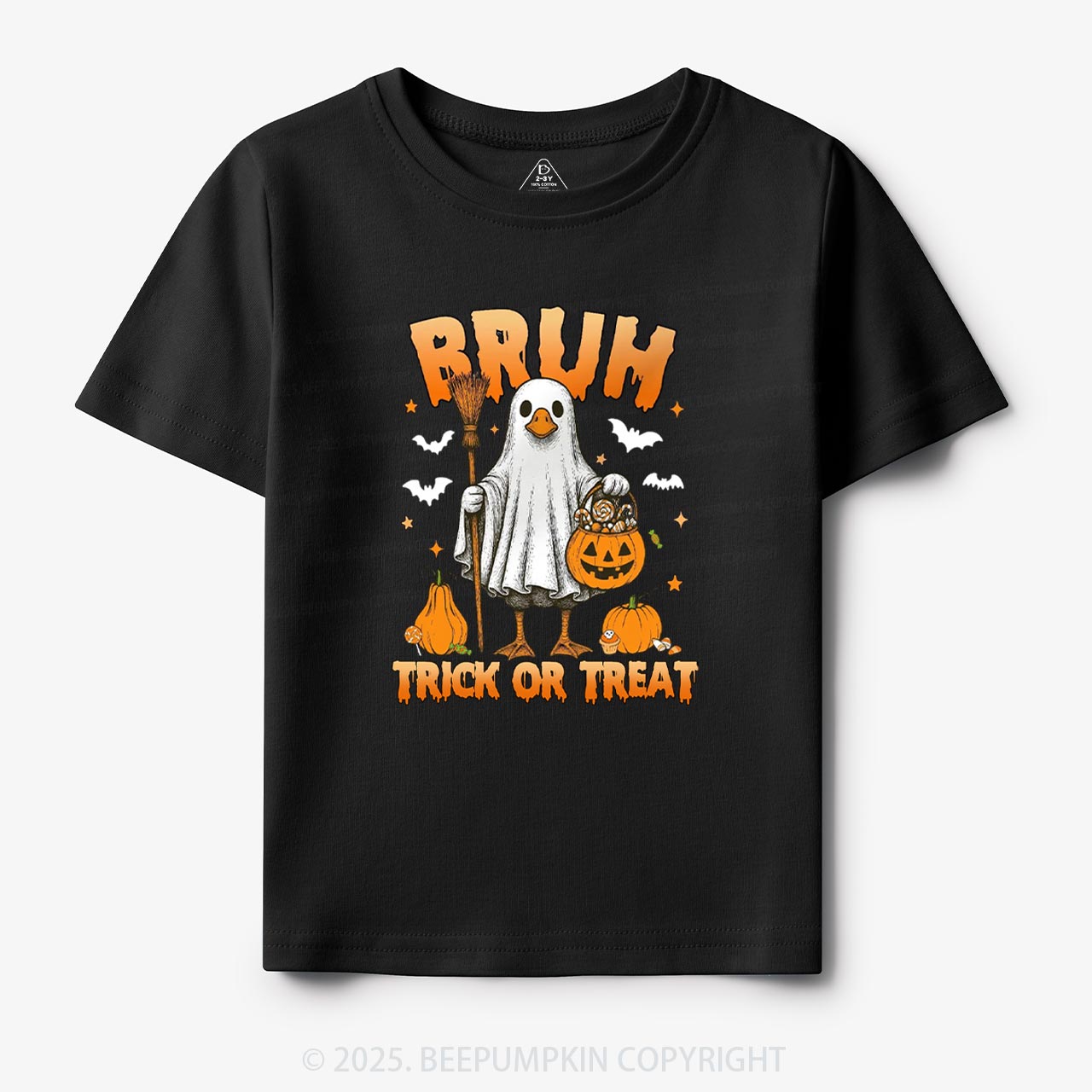 Boo Ghost Goose Bruh Toddler&Kid's Tees Beepumpkin