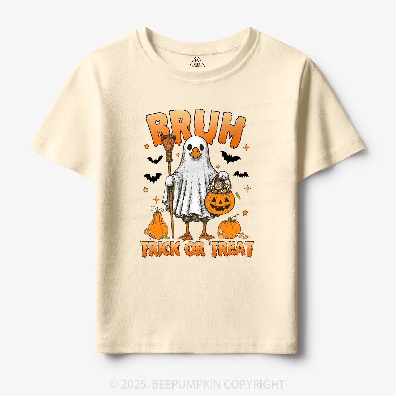 Boo Ghost Goose Bruh Toddler&Kid's Tees Beepumpkin