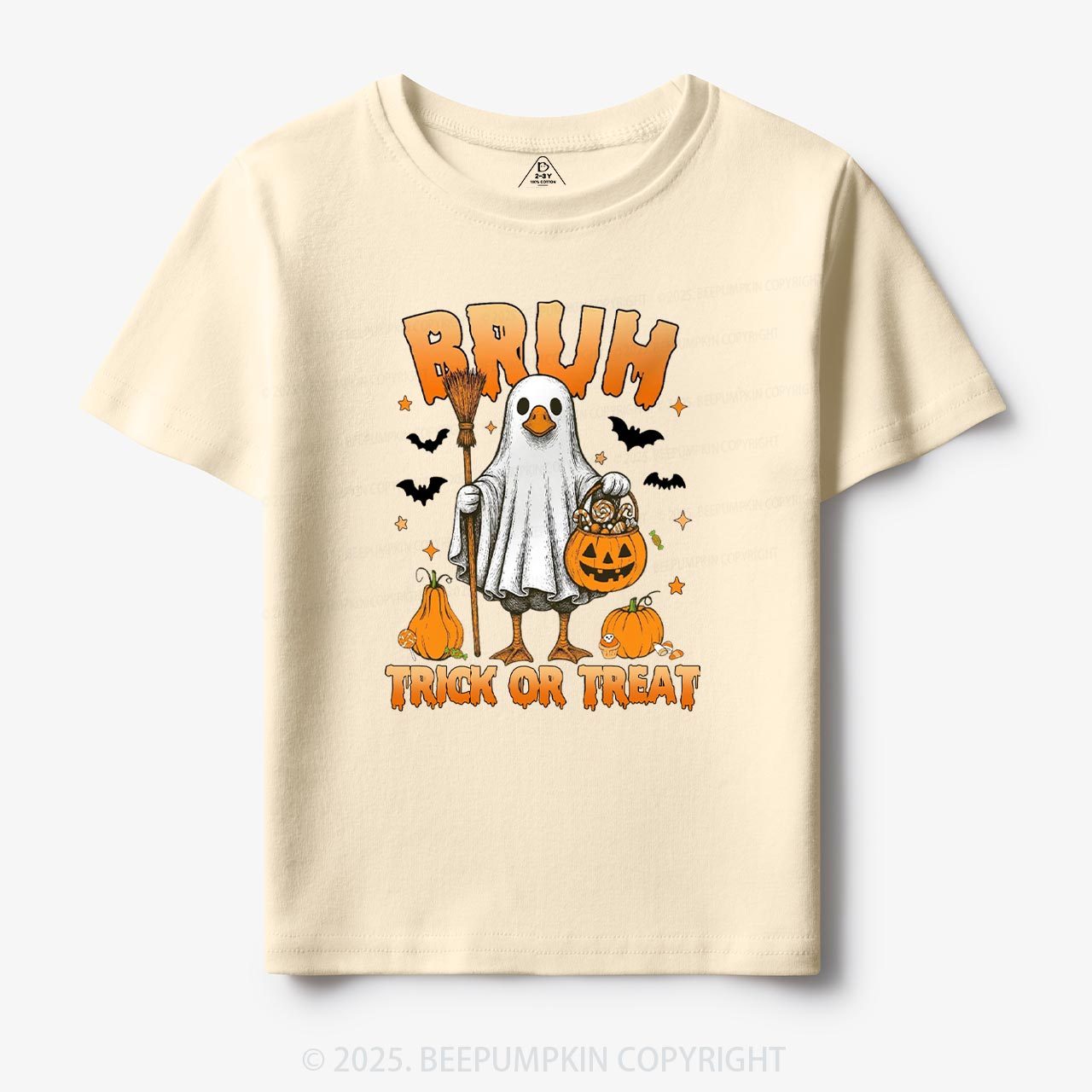 Boo Ghost Goose Bruh Toddler&Kid's Tees Beepumpkin