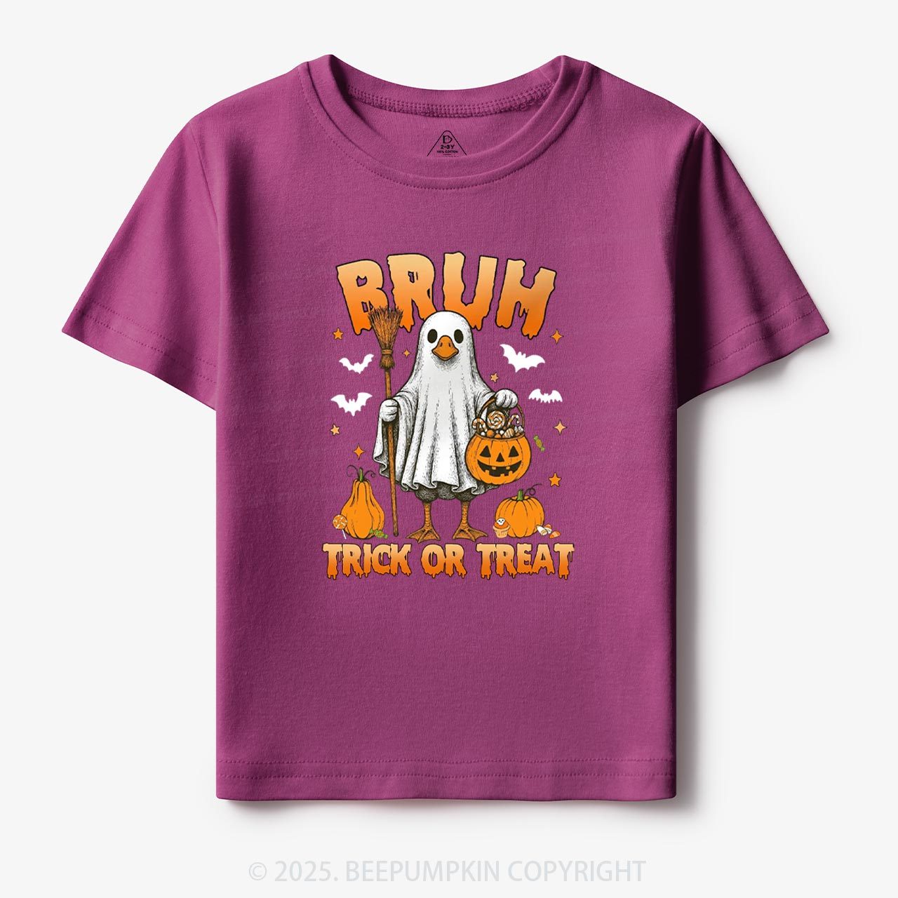 Boo Ghost Goose Bruh Toddler&Kid's Tees Beepumpkin