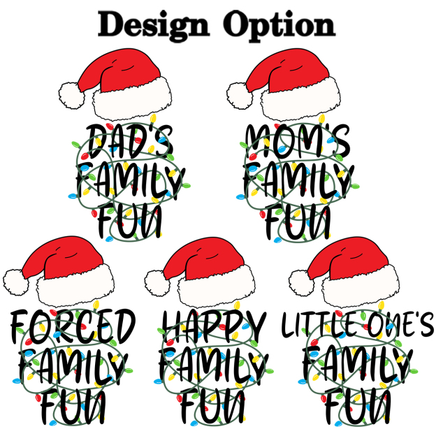 Personalized Forced Family Fun Christmas Matching Pajamas