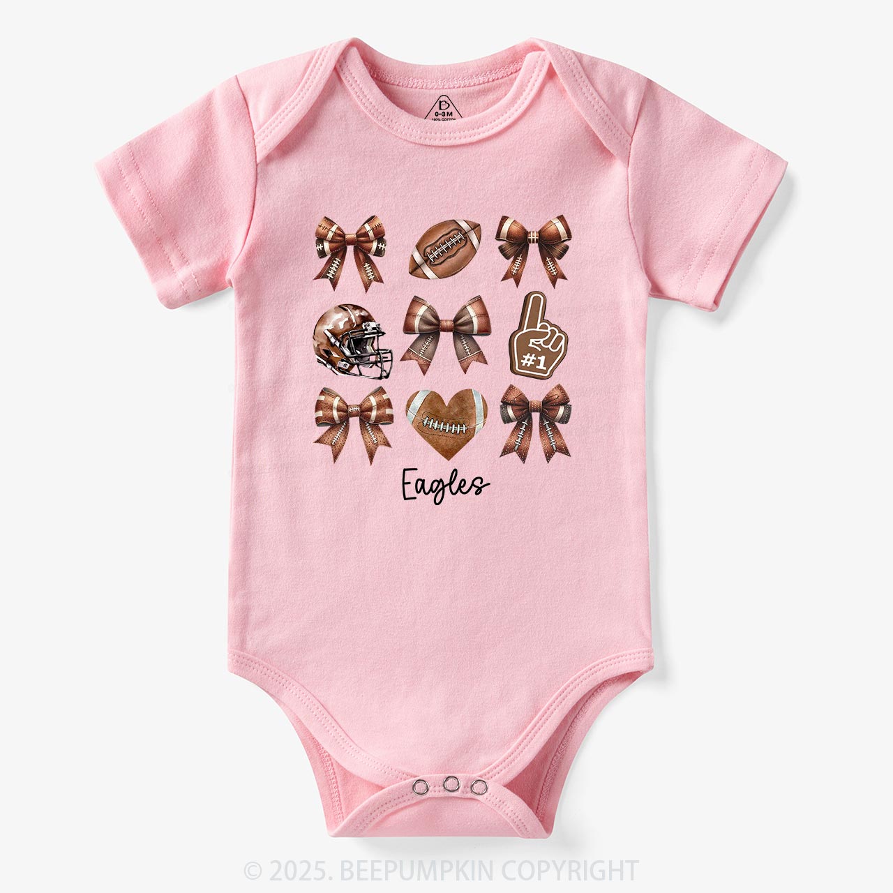 Personalized Football Bodysuit Beepumpkin