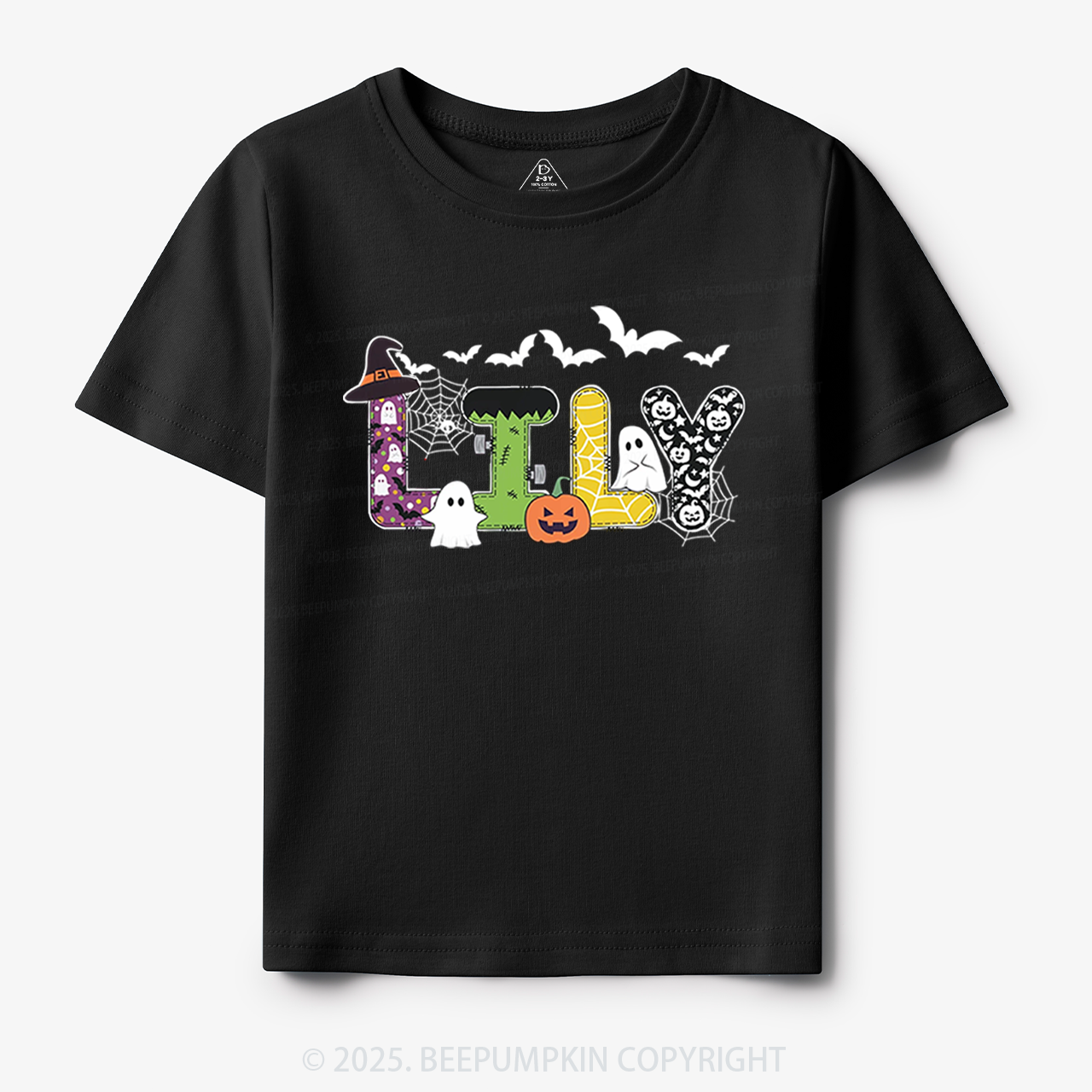 Personalized Halloween Name Toddler&Kid's Tees Beepumpkin