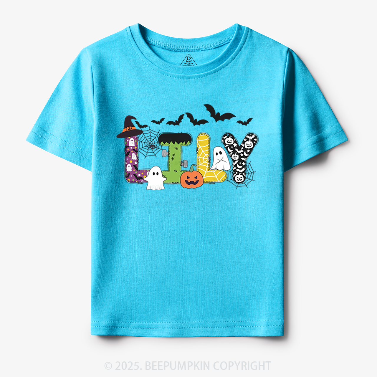 Personalized Halloween Name Toddler&Kid's Tees Beepumpkin