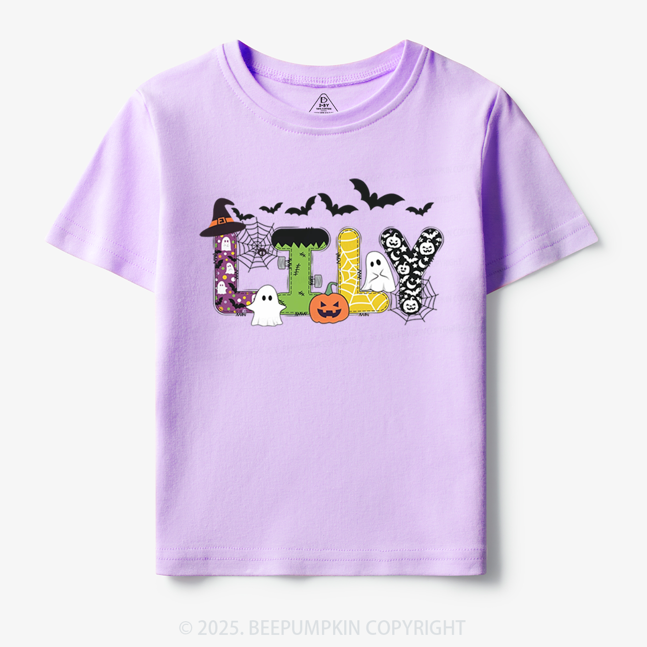 Personalized Halloween Name Toddler&Kid's Tees Beepumpkin