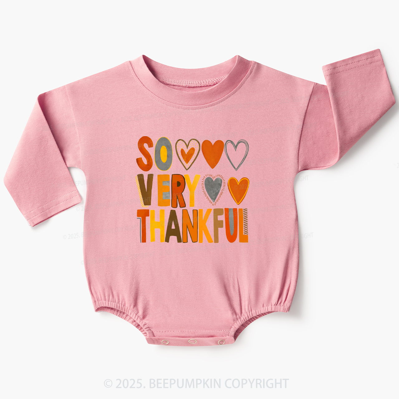 So Very Thankful Baby Bubble Romper Beepumpkin