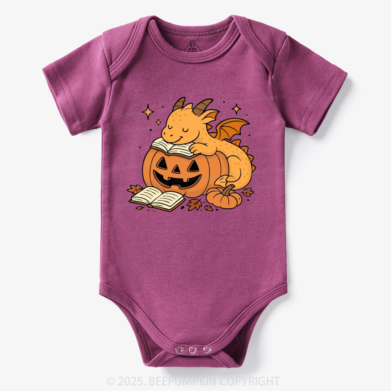 Sleeping Pumpkin Dragon Halloween Bodysuit Beepumpkin