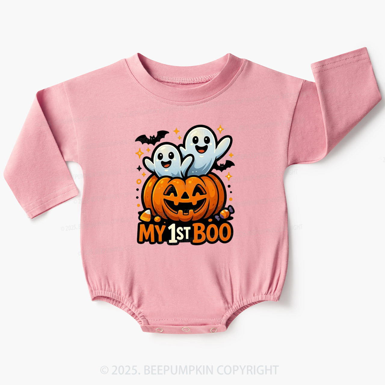 My First Halloween Baby Bubble Romper Beepumpkin