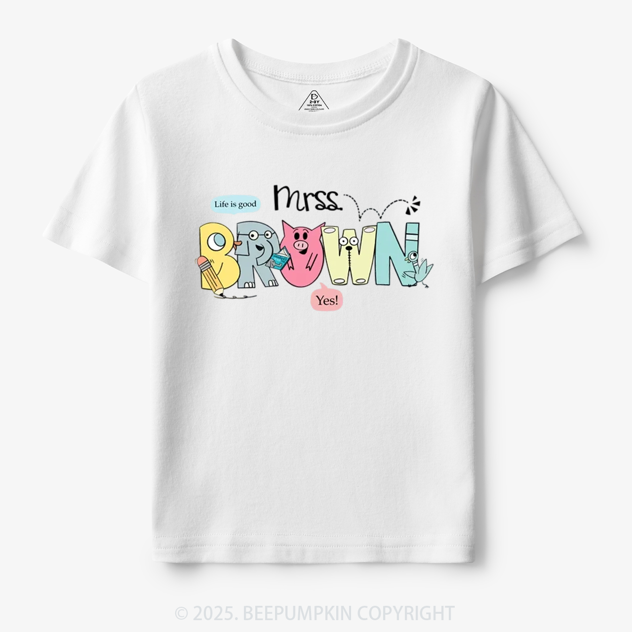 Personalized Life Is Good Toddler&Kid's Tees Beepumpkin