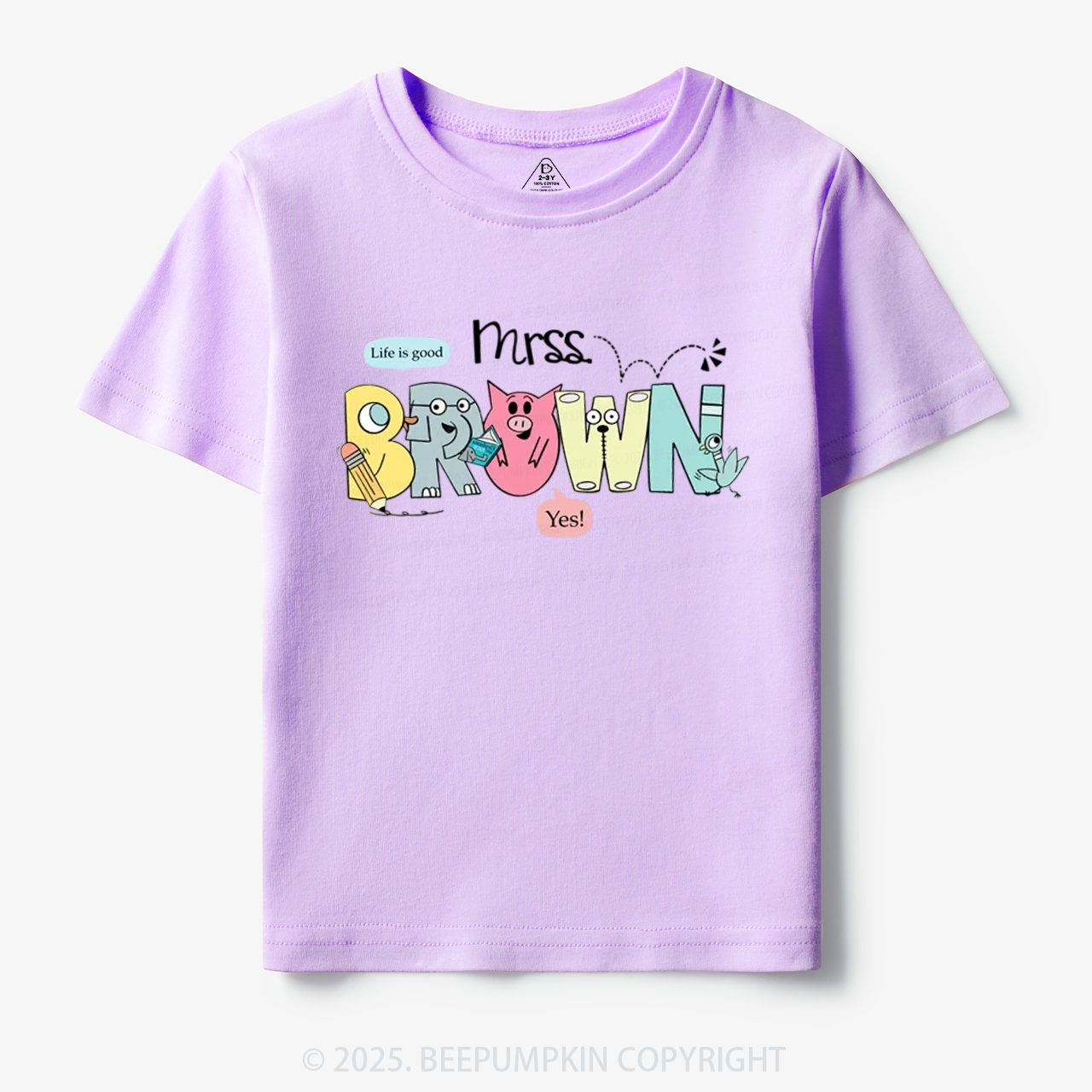 Personalized Life Is Good Toddler&Kid's Tees Beepumpkin