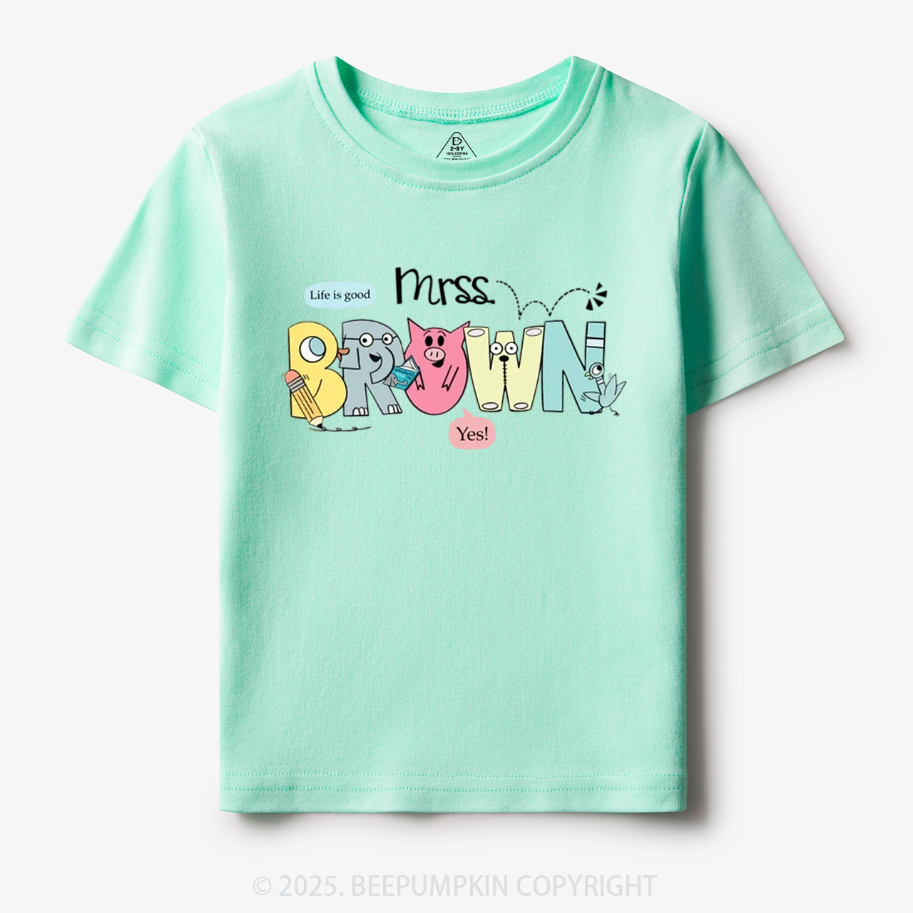 Personalized Life Is Good Toddler&Kid's Tees Beepumpkin