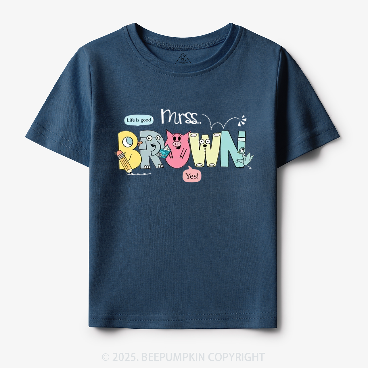 Personalized Life Is Good Toddler&Kid's Tees Beepumpkin