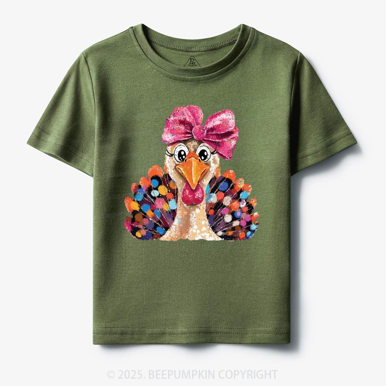 Turkey At The Table Thanksgiving Toddler&Kid's Tees Beepumpkin